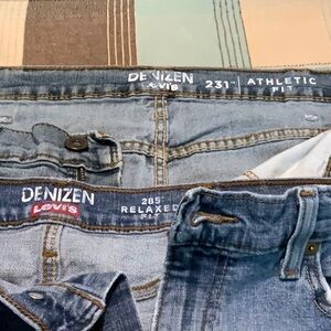 Levi’s denizen 38x30 2 pair - 1 pair athletic 1 relaxed fit